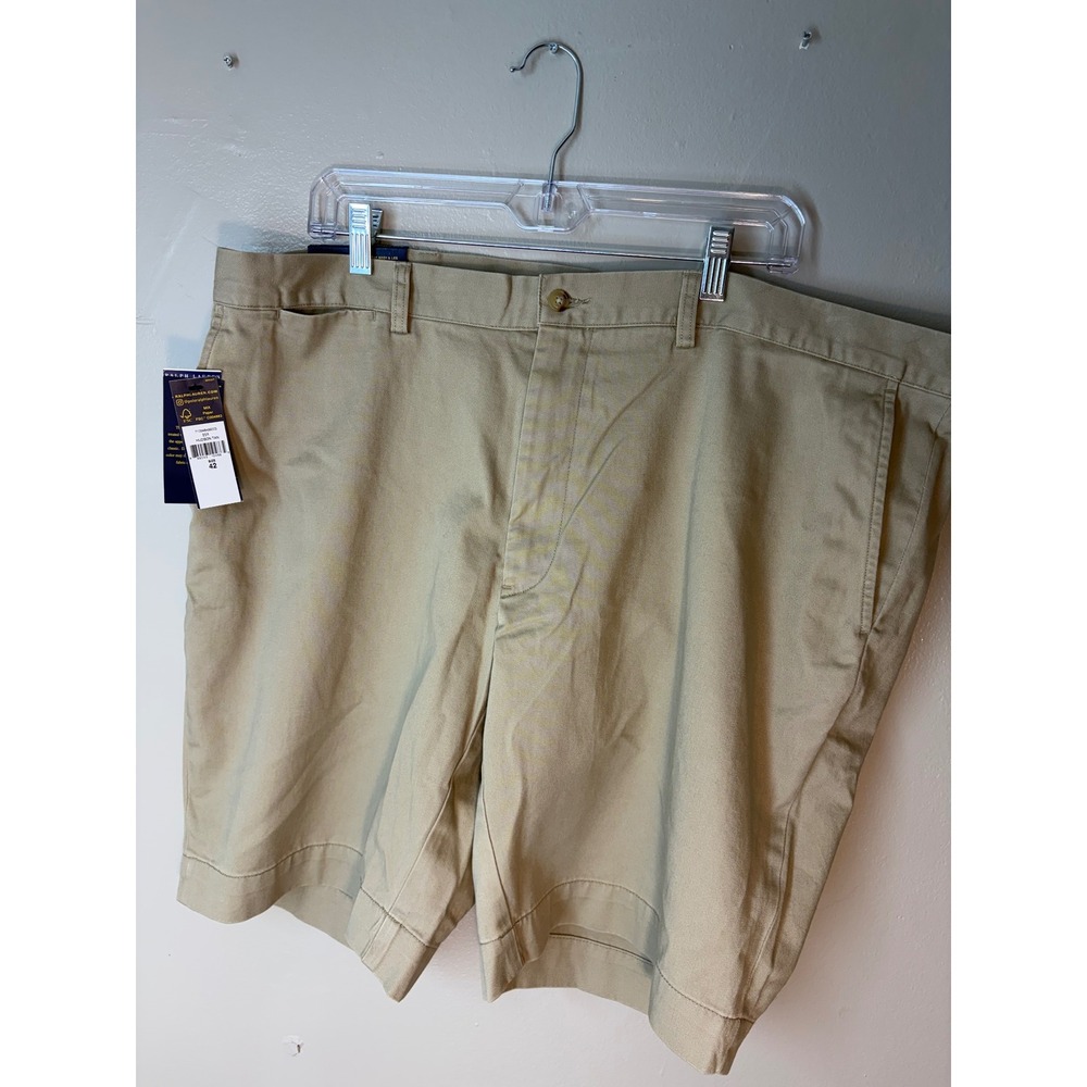 Polo Ralph Lauren Mens Classic Fit 9 Inch Shorts Hudson Tan Khaki 42